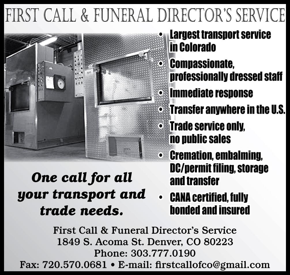 First Call and Funeral Directores Service
